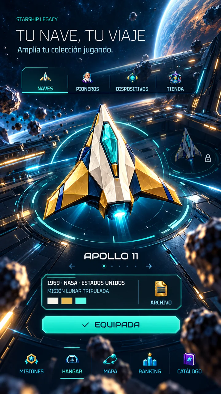Imagen promocional de Starship Legacy: colección de naves