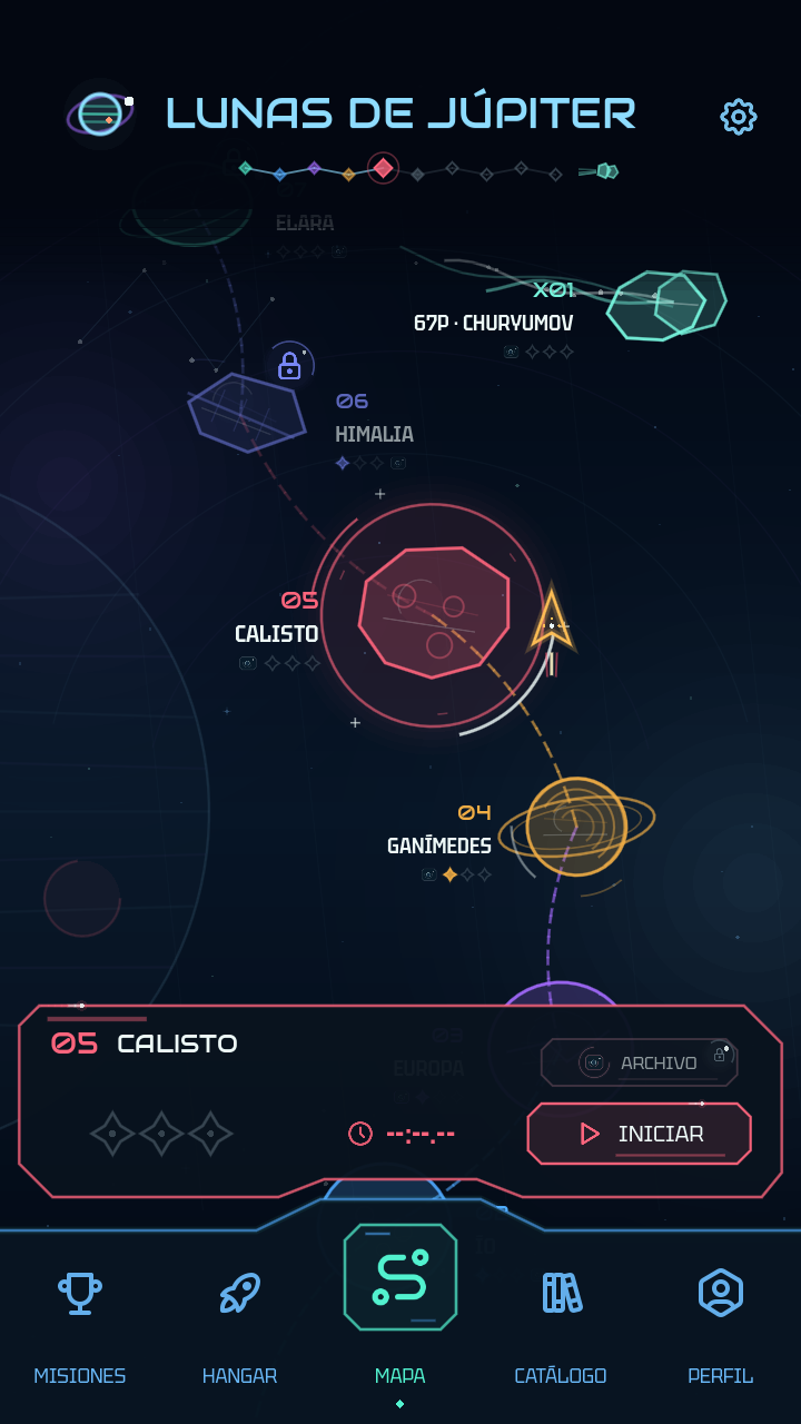Mapa de campaña real de Vector Drift en Android